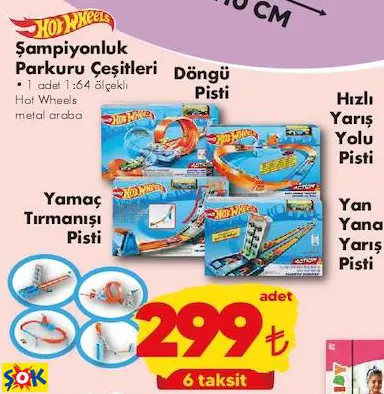 HOT WHEELS ŞAMPİYONLUK PARKURU ÇEŞİTLERİ